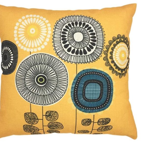 Touch Colourful 16x16 Inches Abstract Sunflower Throw Pillow Covers set of 4 - Picture 3 of 7